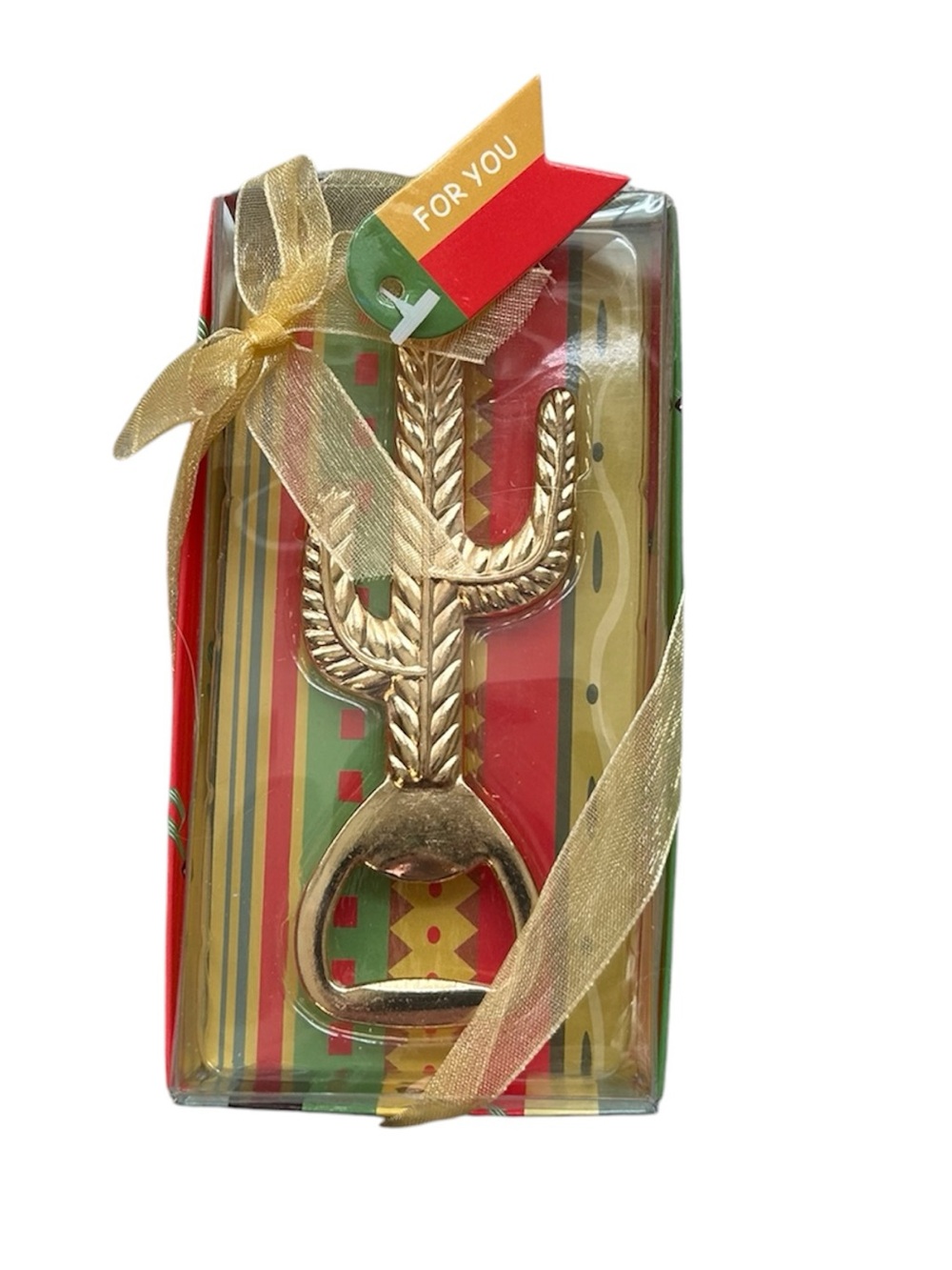 New Gold Cactus Bottle Opener